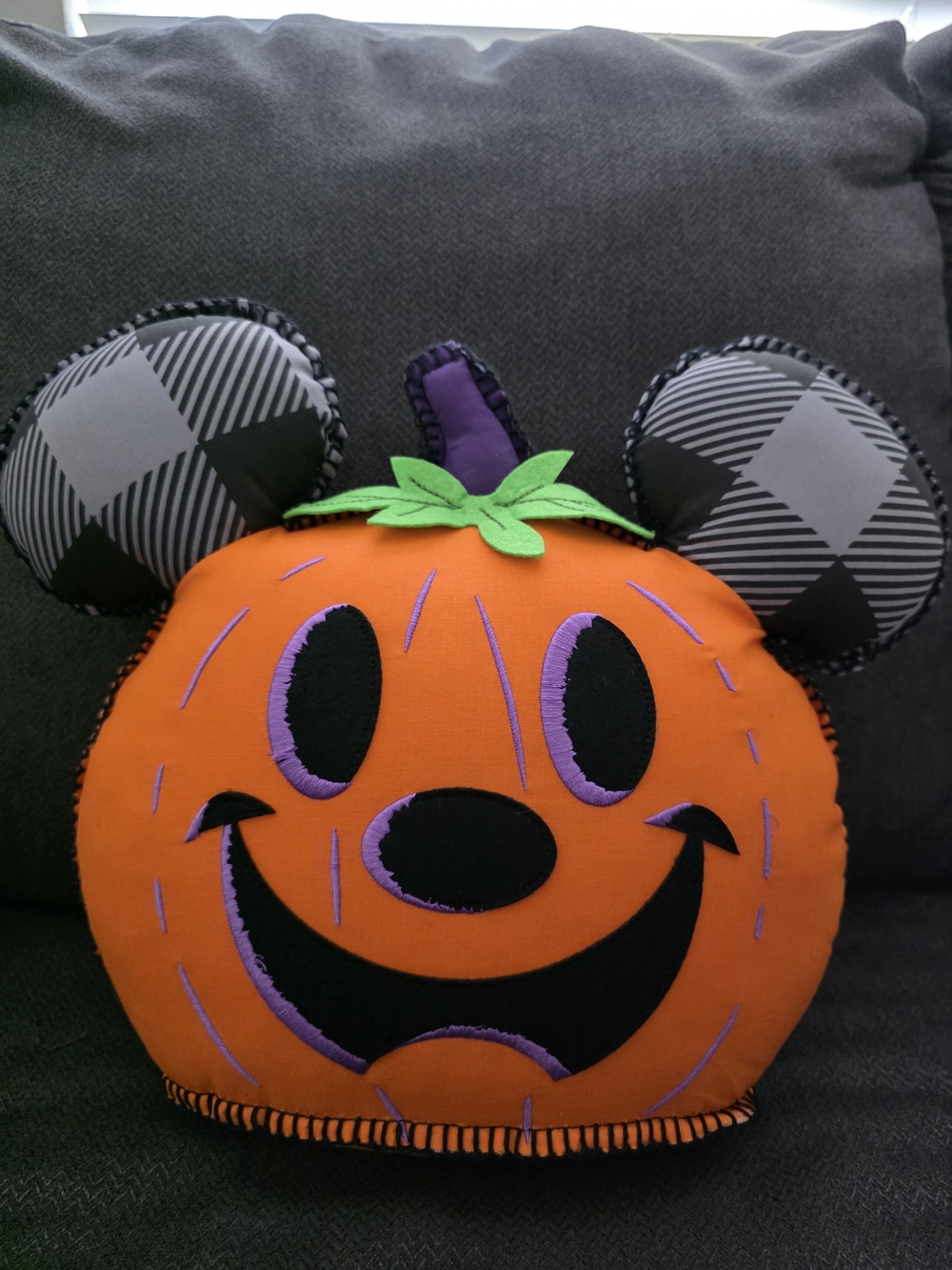 Disney Parks Pumpkin Mickey Pillow